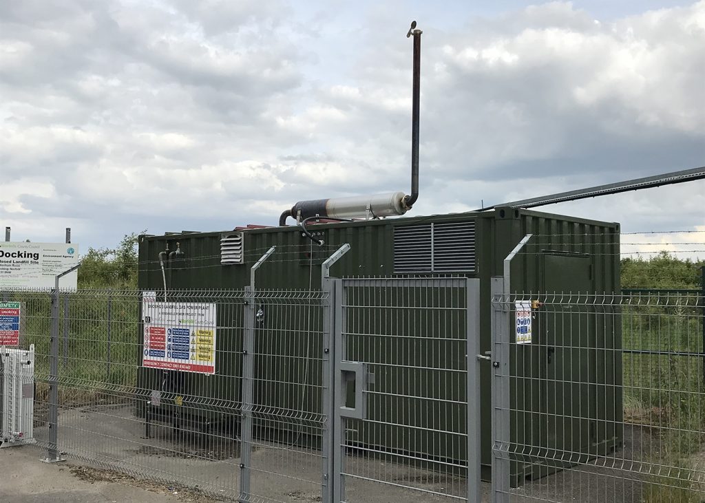 Biogas Landfill Alphagen Renewables GL411 gasgeneratorset
